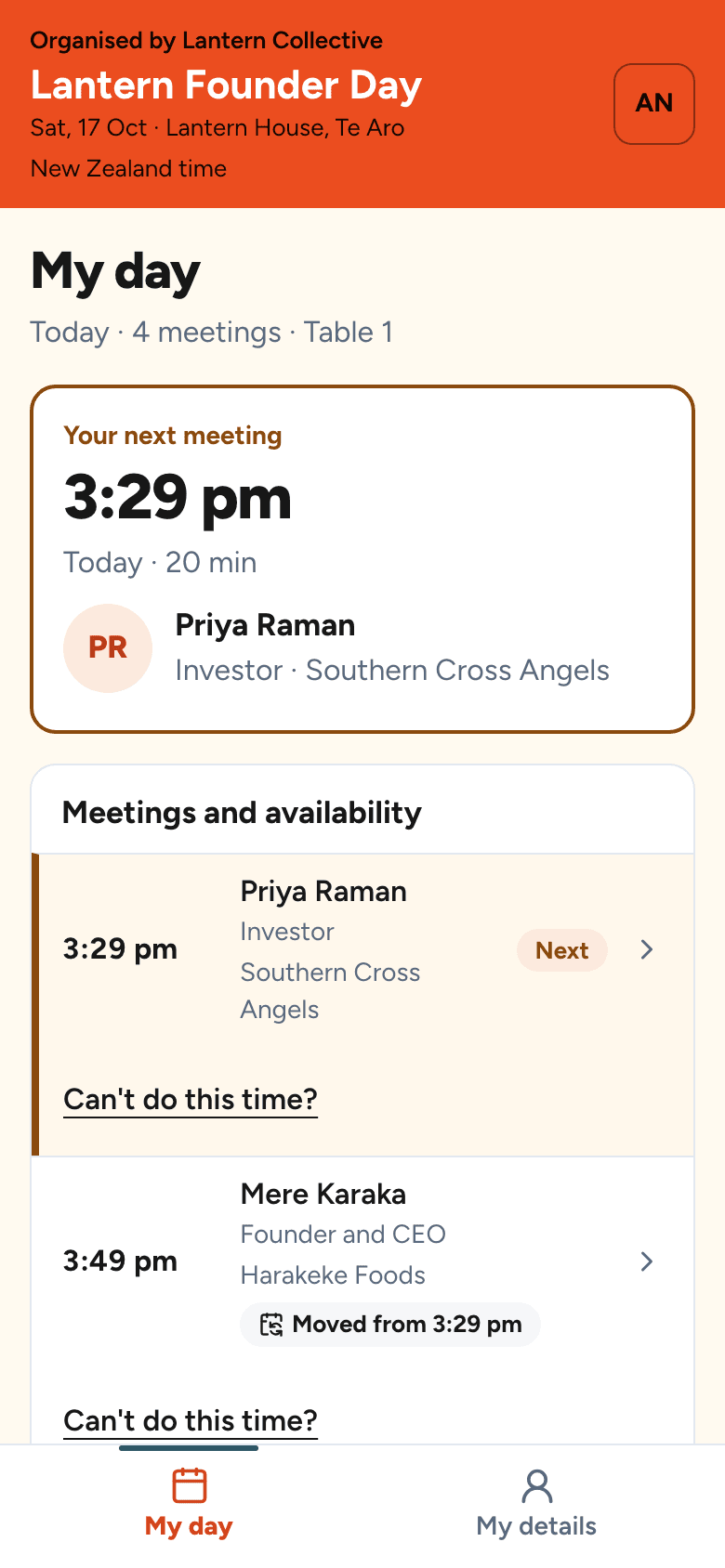 An advisor's day in the Time Tango admin